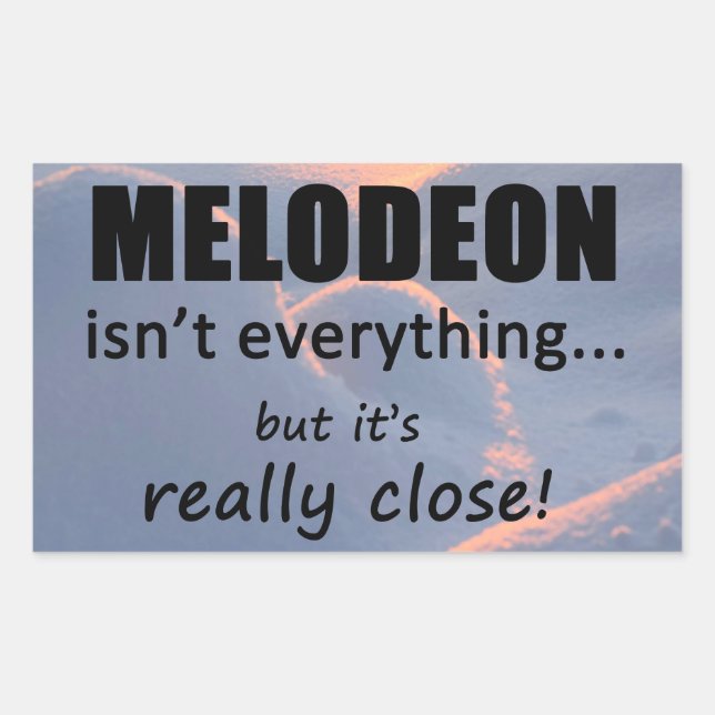 Melodeón no es todo Pegatina rectangular (Anverso)