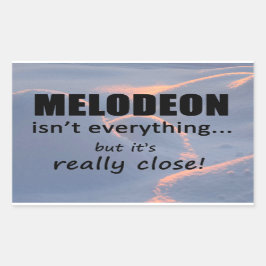 Melodeón no es todo Pegatina rectangular