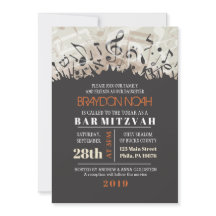 MELODY de la invitación del bar TORAH Mitzvah