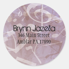 MELODY del pegatina de la dirección de retorno de 