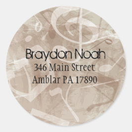 MELODY del pegatina de la dirección de retorno de 