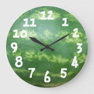 Melón de agua completa fácil de leer reloj de pare