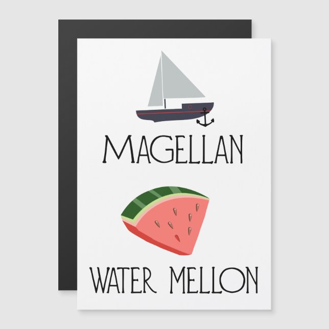 Melón de agua de Magellán (Anverso/Reverso)