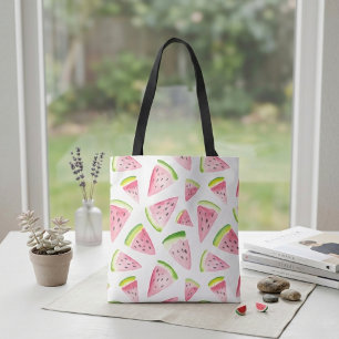 Melón de agua linda bolsa de comestibles coloridas