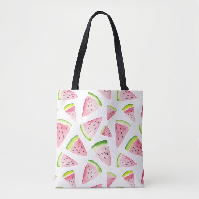 Melón de agua linda bolsa de comestibles coloridas (Anverso)