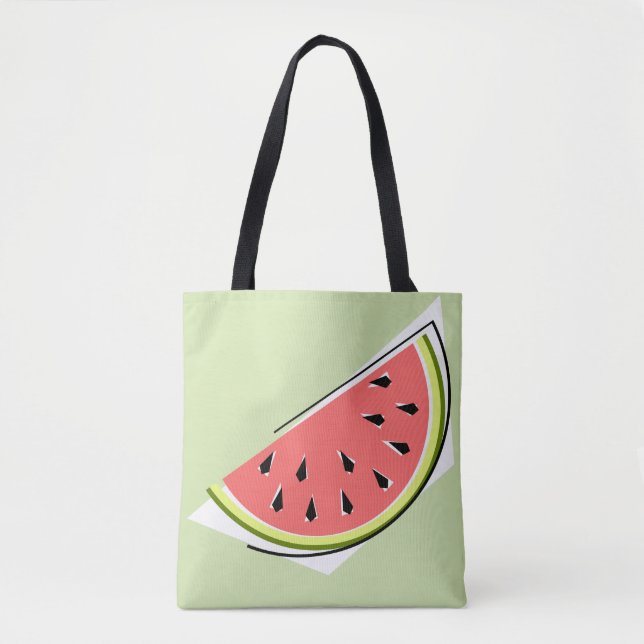 Melón de agua Slice Green bolsa de tetas rosada de (Anverso)