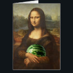 Melona Lisa<br><div class="desc">Mona Lisa con una enorme sandía - posiblemente la fruta dulce es la razón de su famosa sonrisa</div>