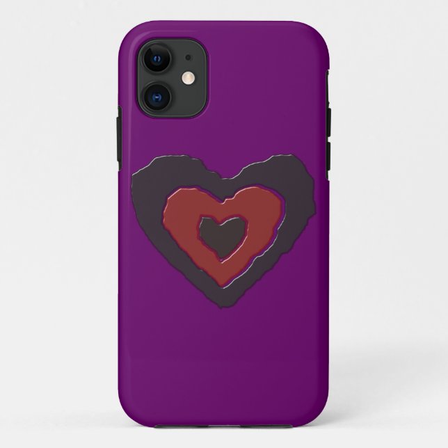 Melting gótico Love Heart iPhone 5 Funda (Reverso)