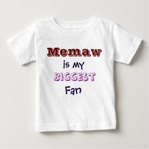 Memaw es mi camiseta infantil del niño de la fan