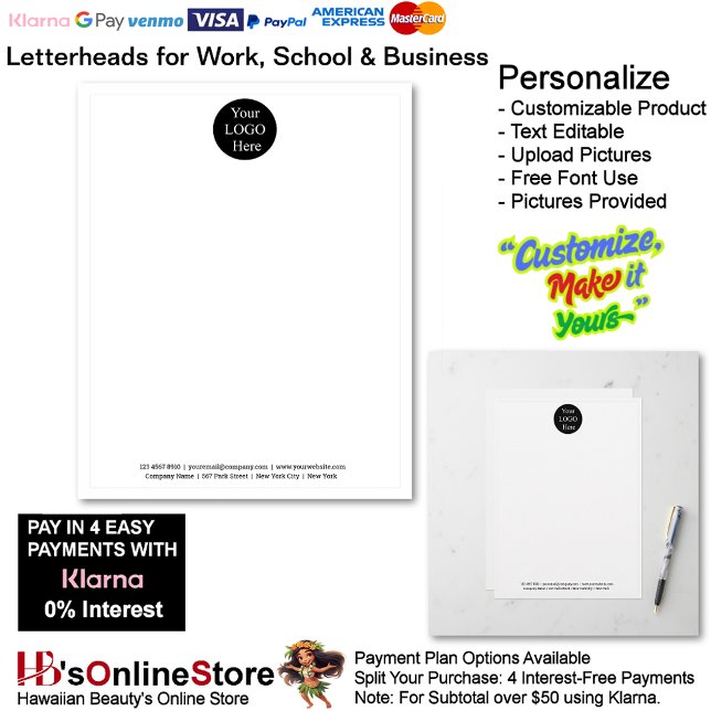 Membrete 1 Business White Logo Letterhead Business Brand  (1 Business White Logo Letterhead Business Brand.)
