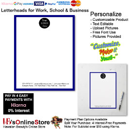 Membrete 9 Business Blue Logo Letterhead Business Brand 