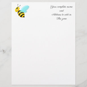 Membrete Abeja Feliz