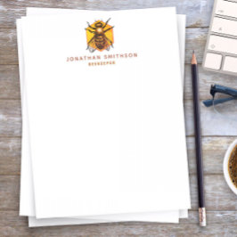 Membrete Abeja personalizada moderna y elegante