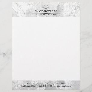 Membrete Abogado de Derecho Elegante Abogado de Textura de 
