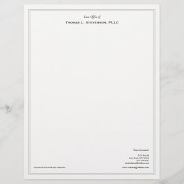 Membrete Abogado profesional simple