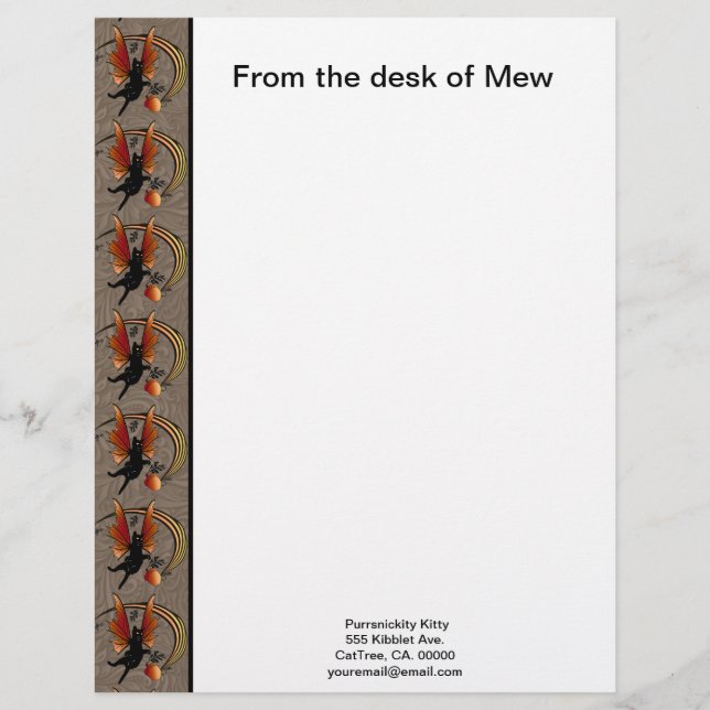 Membrete Acorn de gato cósmico (Anverso)