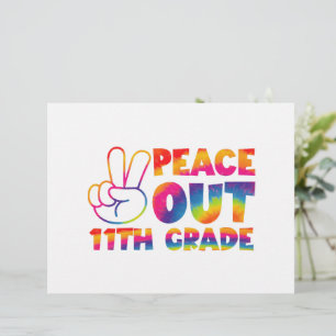 Membrete Adiós camiseta tie dye de undécimo grado 11º grad