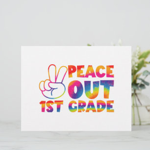 Membrete Adiós Primero Grado Tie Dye Último Día 1er Grado 