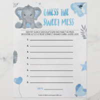 Adivinen El Ajedrez Dulce [Elefante Bebé [Azul]]