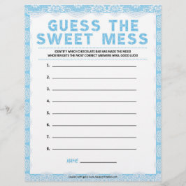 Membrete Adivinen El Dulce Mess [Lujo [Azul]]