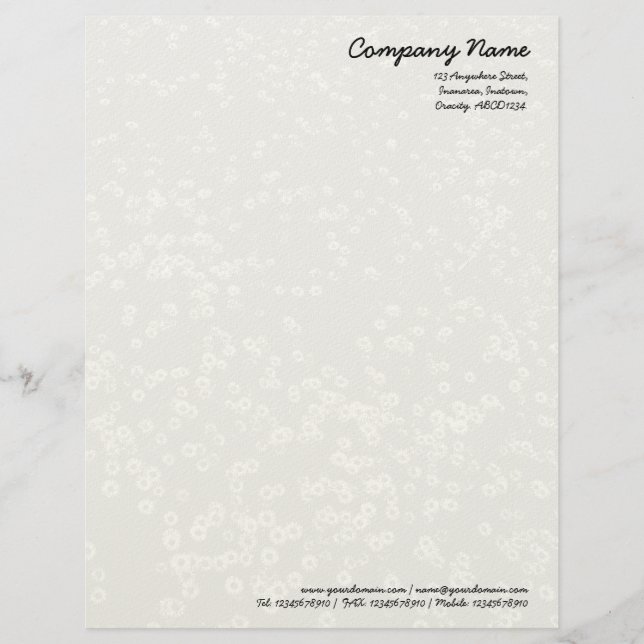 Membrete Alfombra de marimacho - Gris claro (papel crema) (Anverso)