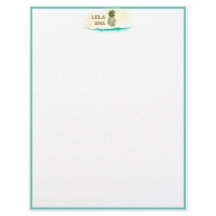 Aloha Watercolor Pineapple Island