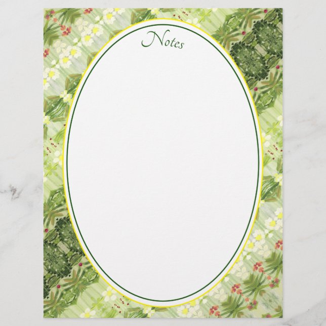 Membrete Amarillo de mantequilla clara (Anverso)