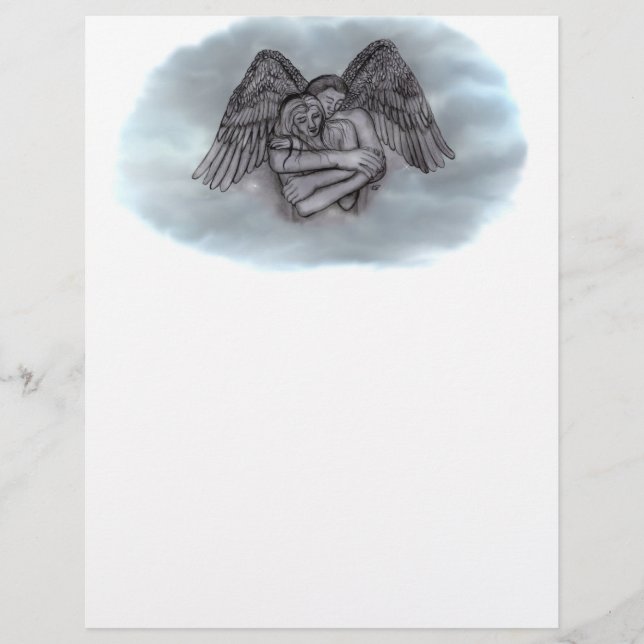 Membrete Angel Eros en el amor (Anverso)