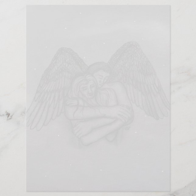 Membrete Angel Eros en el amor (Anverso)