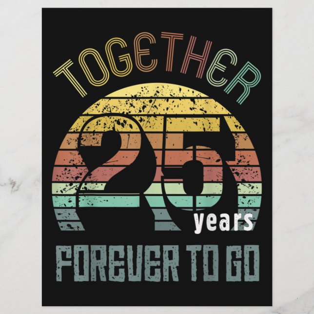 Membrete Aniversario Boda de 25 años (Anverso)