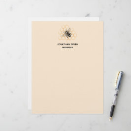 Membrete Apicultor de miel elegante y minimalista