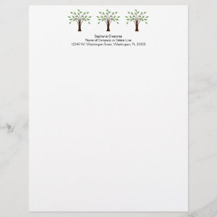 Membrete Árbol del Genealogist simple de la naturaleza de