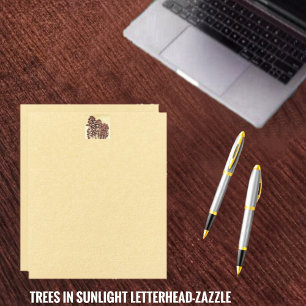 Membrete Árboles Con Lápiz De Luz Solar