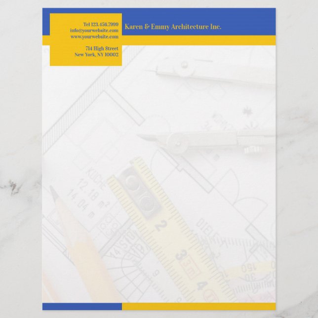 Membrete Architecture Letterhead (Anverso)