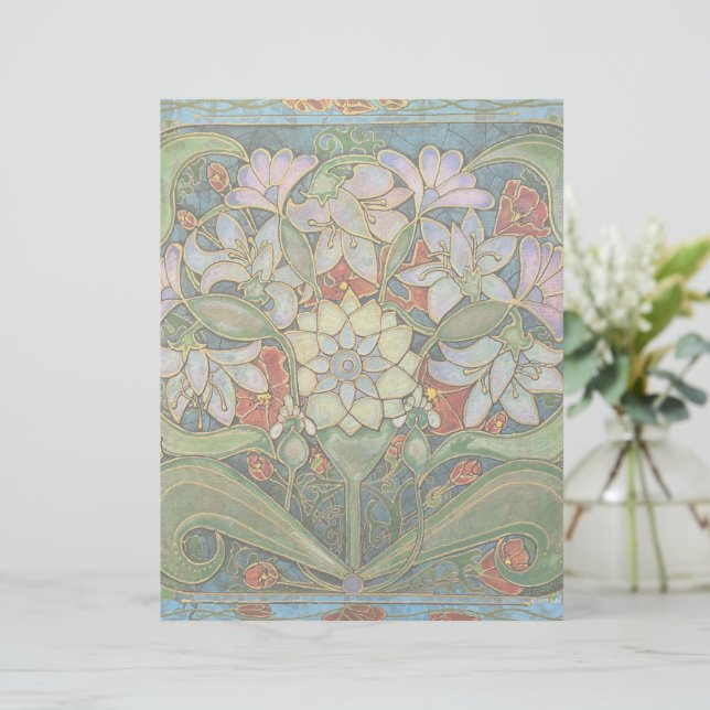 Membrete Armonía en Flor (Anverso de pie)