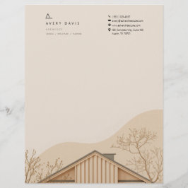 Membrete Arquitecto Japandi moderno