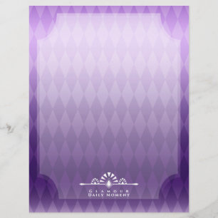 Membrete Art Deco Luxury Purple