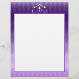 Membrete Art Deco Luxury Purple
