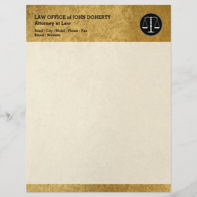 Membrete ASESORÍA JURÍDICA el | elegante (Anverso)