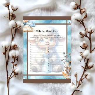 Membrete Baby Circus_  Baby Boy Name Race Game