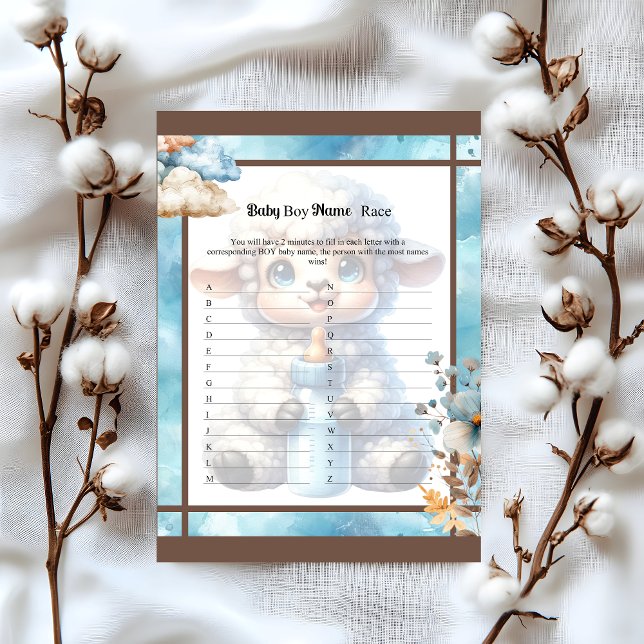 Membrete Baby Circus_  Baby Boy Name Race Game (Subido por el creador)