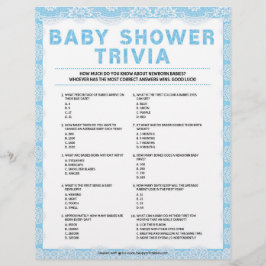 Membrete Baby Trivia [Lujo de Lujo [Azul]