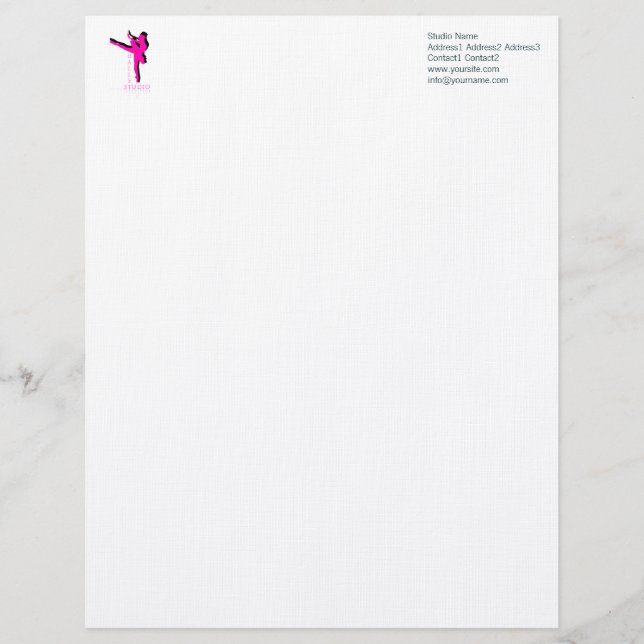Membrete Ballet Studio - Letterhead (Anverso)