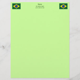 Membrete Bandera de Brasil