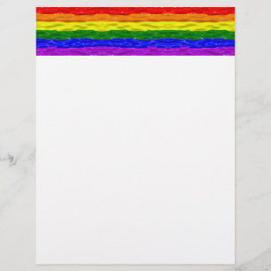 Membrete Bandera de orgullo de SlipperyJoe's brillo líquido