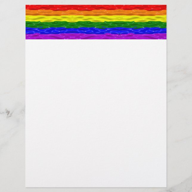 Membrete Bandera de orgullo de SlipperyJoe's brillo líquido (Anverso)