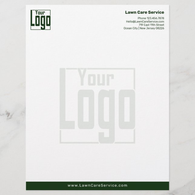 Membrete Basic Business Logo Watermark  (Anverso)