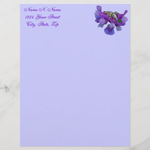 Membrete Beach Pea (Lathyrus maritimus) Letterhead