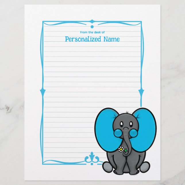 Membrete Belly Phant Blue Lining (Anverso)