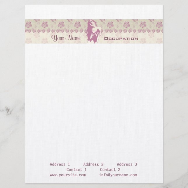 Membrete Berry Blossom - Letterhead (Anverso)